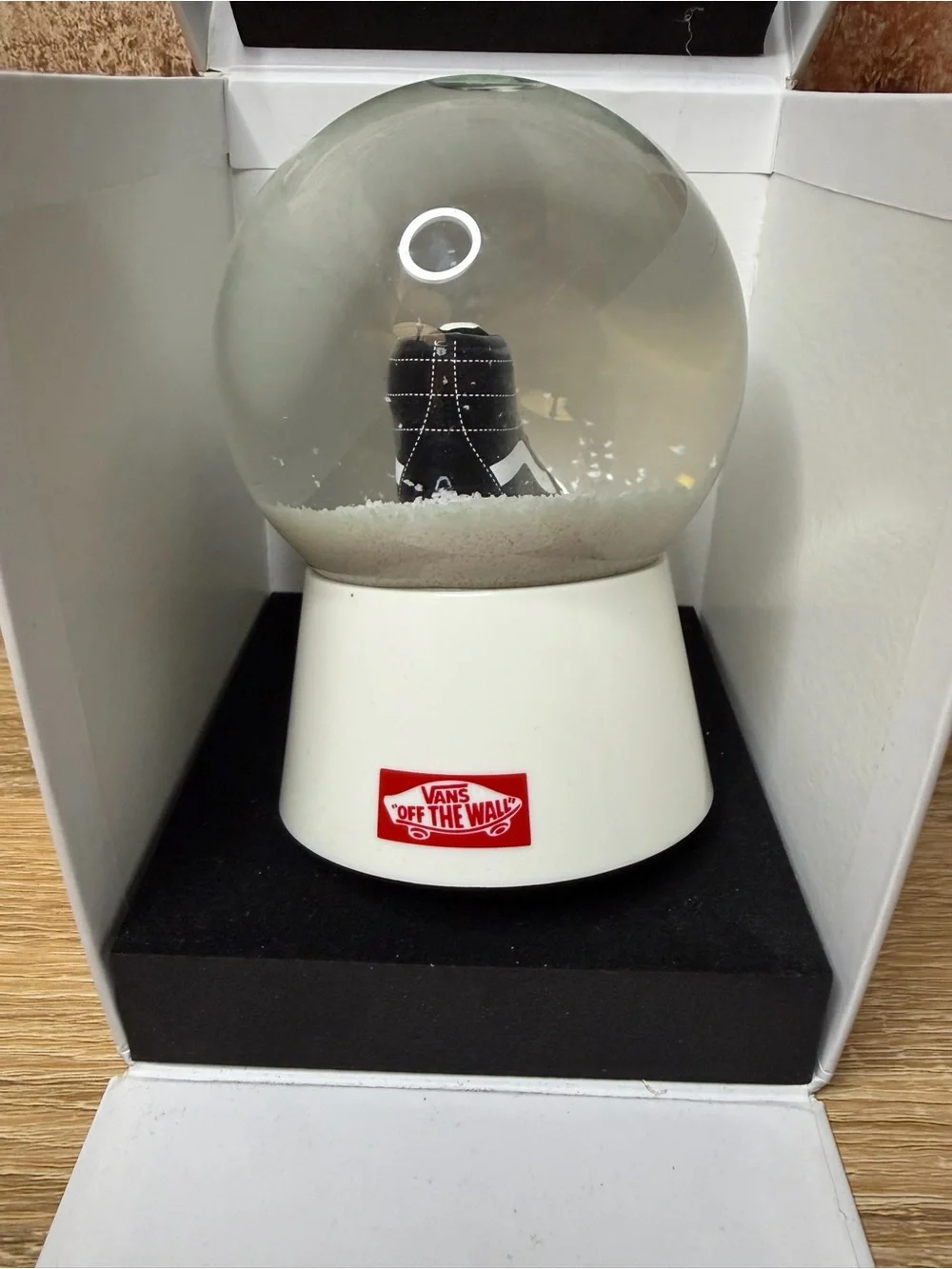 Vans Off The Wall Sk8-Hi Sneaker Limited Edition Snow Globe Promo Collectible